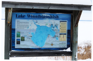 image of sign at Lake winnie