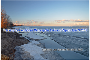 image of ice conditions at Mille Lacs