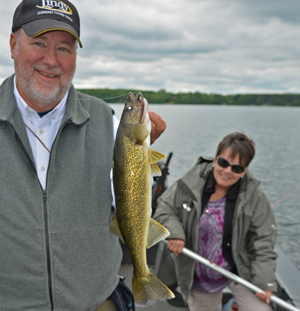 image of Ron Rupp with walleye
