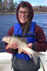 image of girl with fish