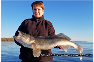 image of Patty with huge walleye
