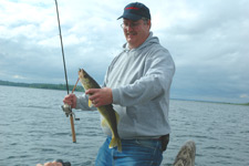 Chad Haatvedt Jig Worm Walleye July 2009