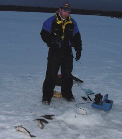 Perch and Walleye fishing is steady if you keep searching
