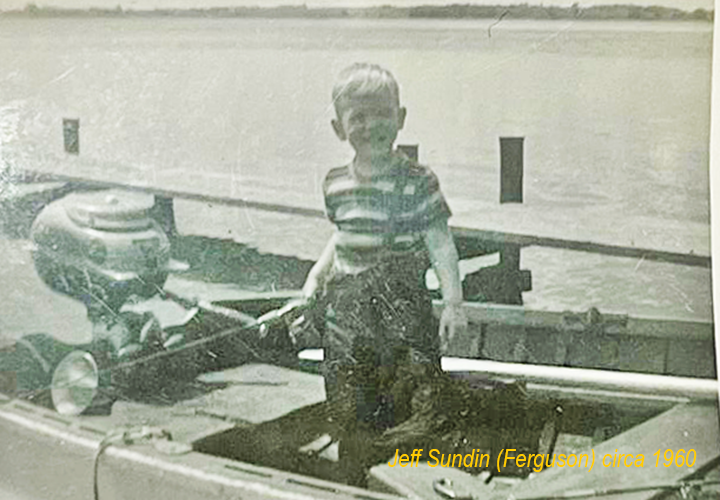 image of Jeff Sundin standing alongside his 2021 Lund Alaskan boat.