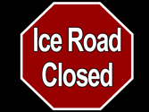 image says ice access closed