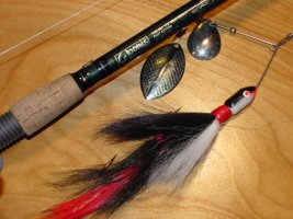 Musky Rod and Musky Spinnerbait