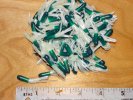 Tube Skirts 1-1/2 inch Pearl & Green 100 pack