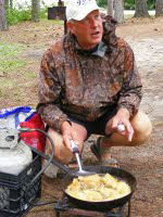 image of jeff sundin cooking walleye