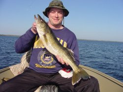  image of Tony Nowack with nice walleye