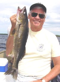 image of bob carlson with nice walleye