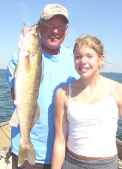 young girl with big walleye