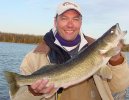 Dave English with 28 inch Walleye caught 10-17-05
