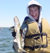 Ryan with a nice Walleye on Lake Winnie