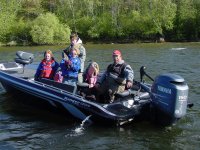 Tim Dorholt with his crew at the 2006 father son fishing weekend