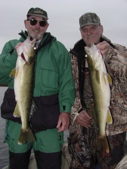 Big Minnesota Walleye Double for Eldon Skoglund and Bud Freeman